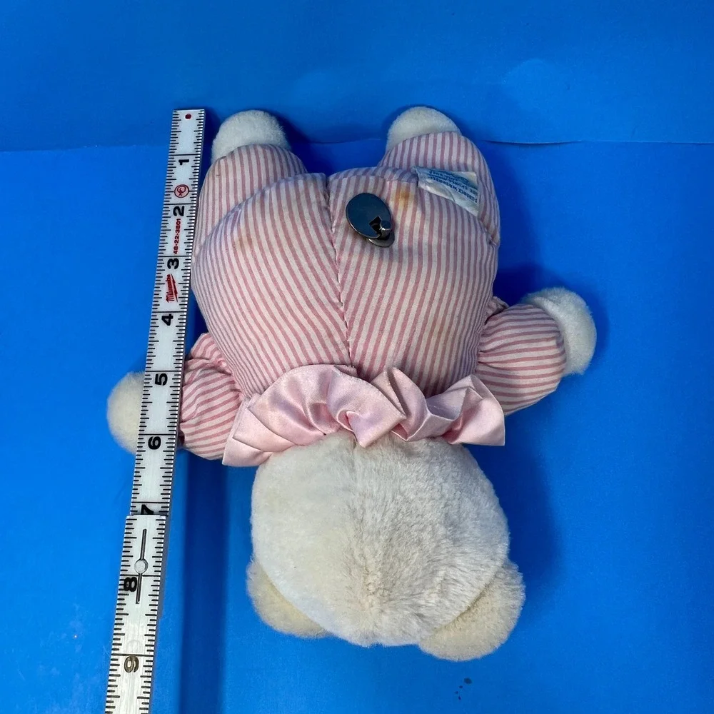 Eden Circus Clown Musical Windup Bear 8 Pink Striped Pajamas‎ Its A Small World